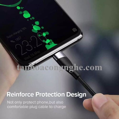 Ugreen 60204 0.5 Màu Xám Cáp USB-A sang Type C sạc nhanh ED022 30060204